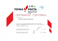 Сертификат Киселев И.А.